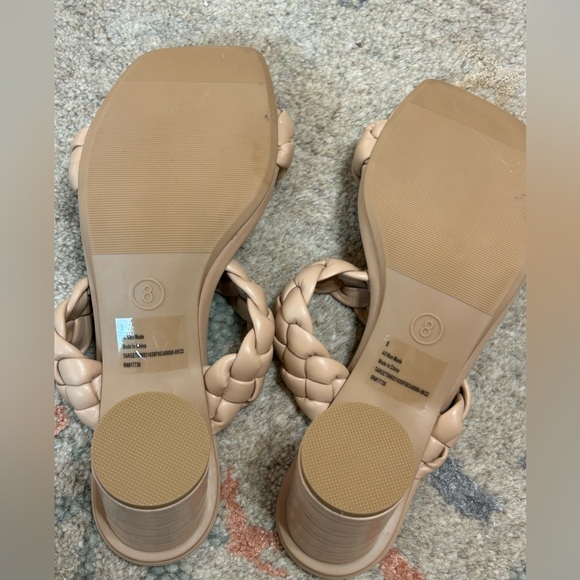 a new day Basil Heeled Tan Braided Women's Sandals - Picture 5 of 6